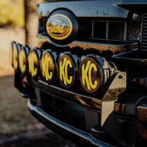 Ford Super Duty F-350 Light Mount - Front - KC HiLiTES - GEN4-5 Front Bumper - Black - `17-`24